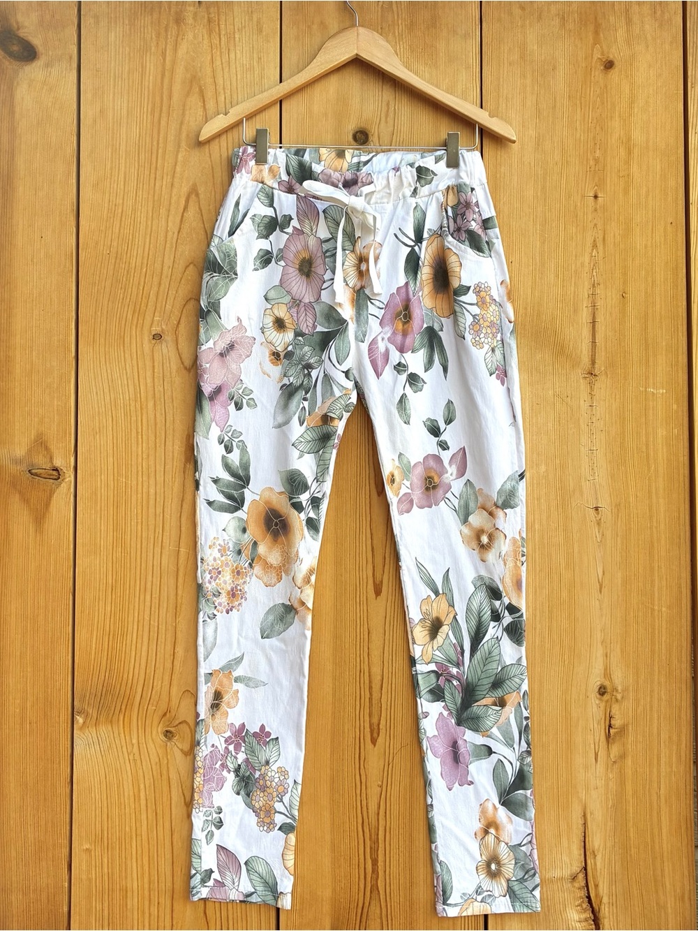 Tina Stephen’s Made in Italy Floral Pants Sz Small
